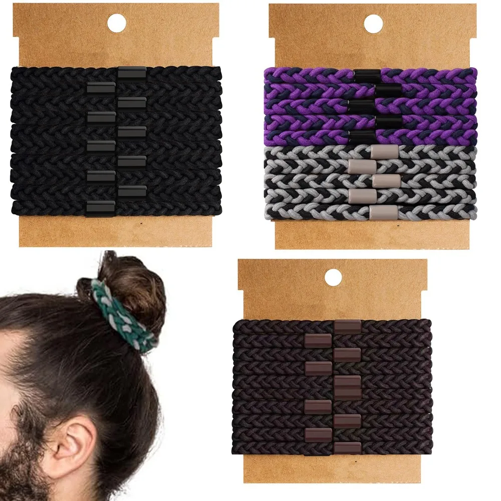 

10pcs/Lot Elastic Hair Ties Rope Scrunchies for Women Men Girls Ponytail Holder Hair Ring Jewelry Accessories Making Supplies