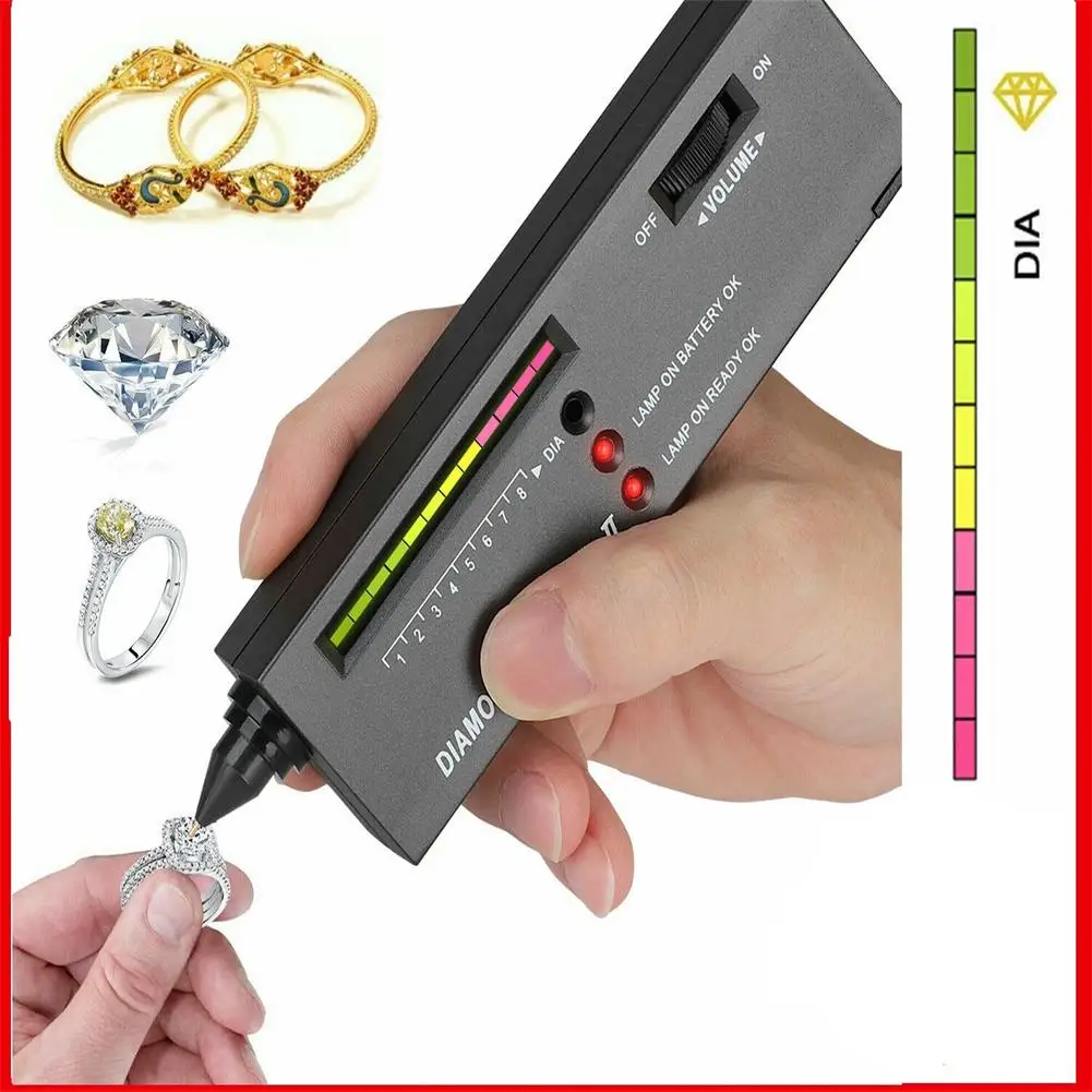 

Portable Diamond Tester Selector Illuminated Jewelry Gemstone Testing Tool Kit Portable Electronic Equipment