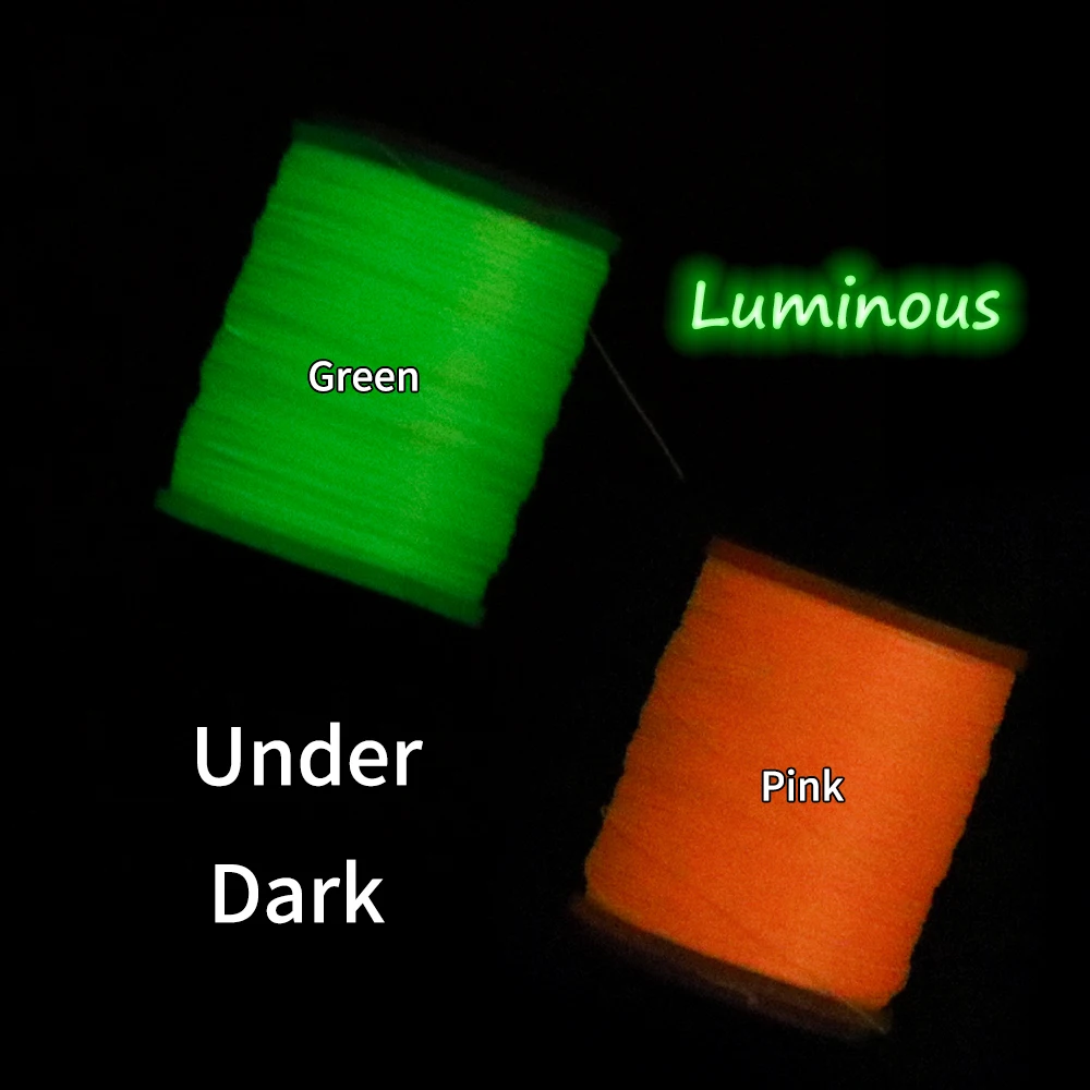 150D Starker Bindfaden für Jig-Köder-Assist-Haken, fluoreszierend, DIY Handknotfaden, Salzwasser-Fliegenbindematerial – Detail 6