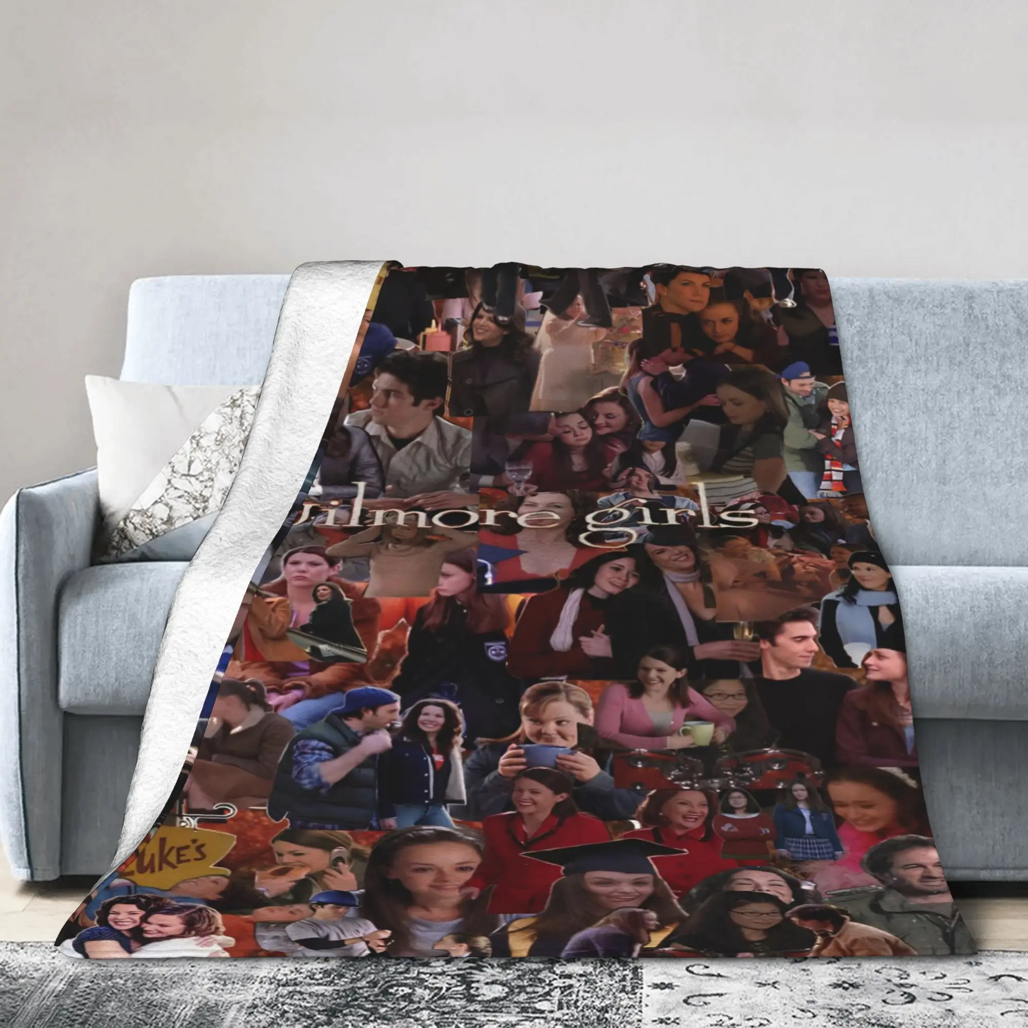 أنا أحب جيلمور الفتيات التلفزيون الأمريكي روري جيلمور بطانية نزهة الفانيلا رمي بطانية للأريكة كرسي سوبر الدافئة المفرش #2