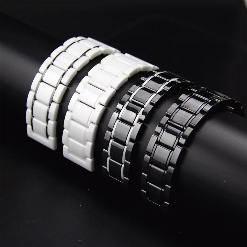 Ceramic Strap for Apple Watch 45mm 41mm 44mm 42mm 40mm 49mm Replacement Bracelet Wristband iWatch Ultra2 9 8 7 6 5 4 3 SE2 Band