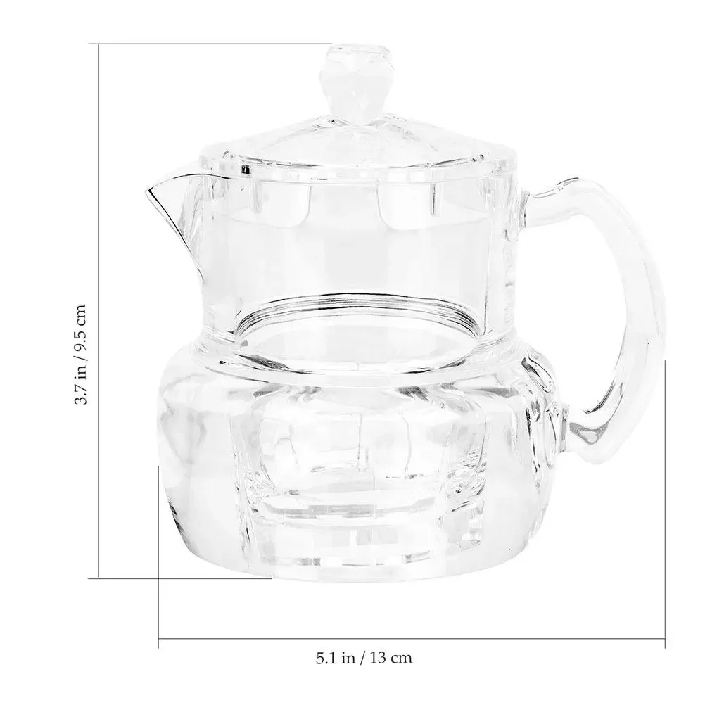 2Pcs Acrylic Honey Jar Syrup Dispenser Set No Spill Sealed Storage Container for Kitchen Home Honey Maple Syrup Jam Jelly view 5