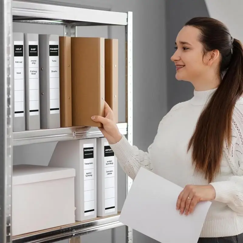 ملصقات العمود الفقري اللاصقة ، ملصقات علامات التبويب لمجلدات الملفات ، ملصقات مجلد ملف قابلة للكتابة ، مجموعة من ، علامات مجلد للأعمال