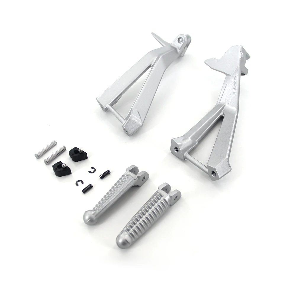 Rear Foot Rests Pedal Accessories Parts For DUCATI 848 EVO/Corse 2012-2013 Motorcycle Folding Bracket Assembly Kit Silver Black