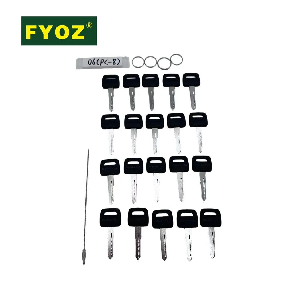 20PCS Heavy Equipment Key For PC-7 PC56 PC60 PC70 PC130 PC200 PC200-8 PC300-8 PC400-8