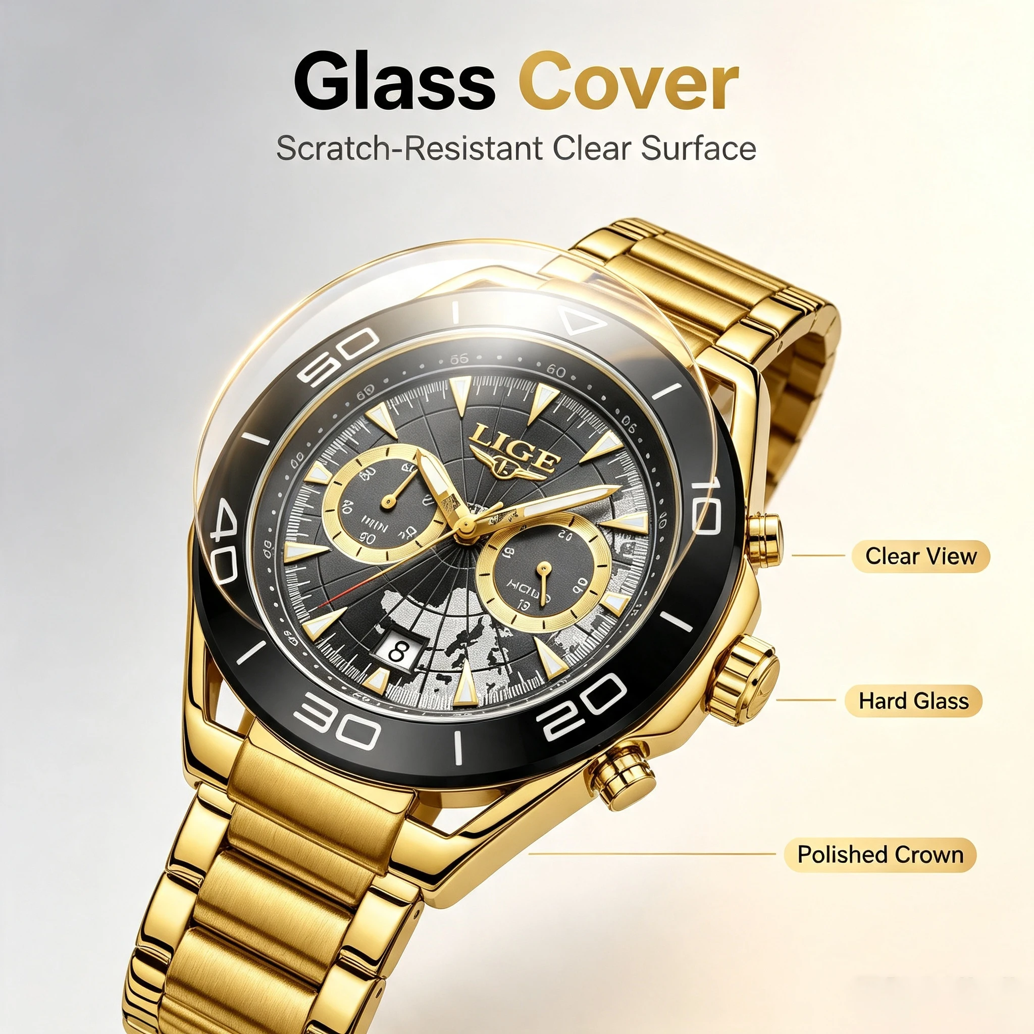 LIGE Luxus-Herrenuhr, Leuchten – Luxury Watch Moon Phase Bewertung und Preis