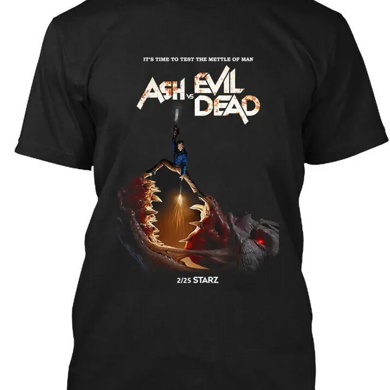 

Новая популярная футболка с логотипом Ash Vs Evil Dead American Comedy Horror TV Show S 4Xl