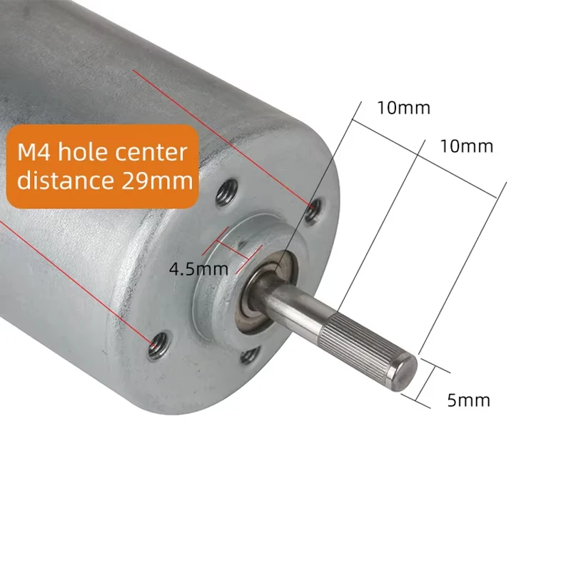 B4260M 775 DC Brushless Motor 18V Double Shaft Biaxial Spindle with Ball Bearing Built-in Drive Board PWM Speed Regulatio