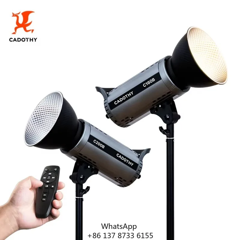 

CADOTHY Whole Set C160B 160W Professional Fill Light Bi-Color For Live-Streaming Superior Lighting Live Light