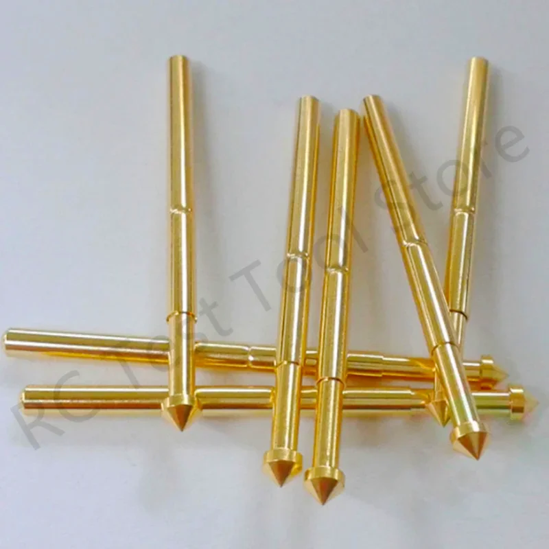 100PCS PA125-E2 Spring Test Probe PA125-E Test Pin P125-E P125-E2 Test Tool 33.35mm 2.02mm Needle Gold Tip Dia 2.50mm Pogo Pin