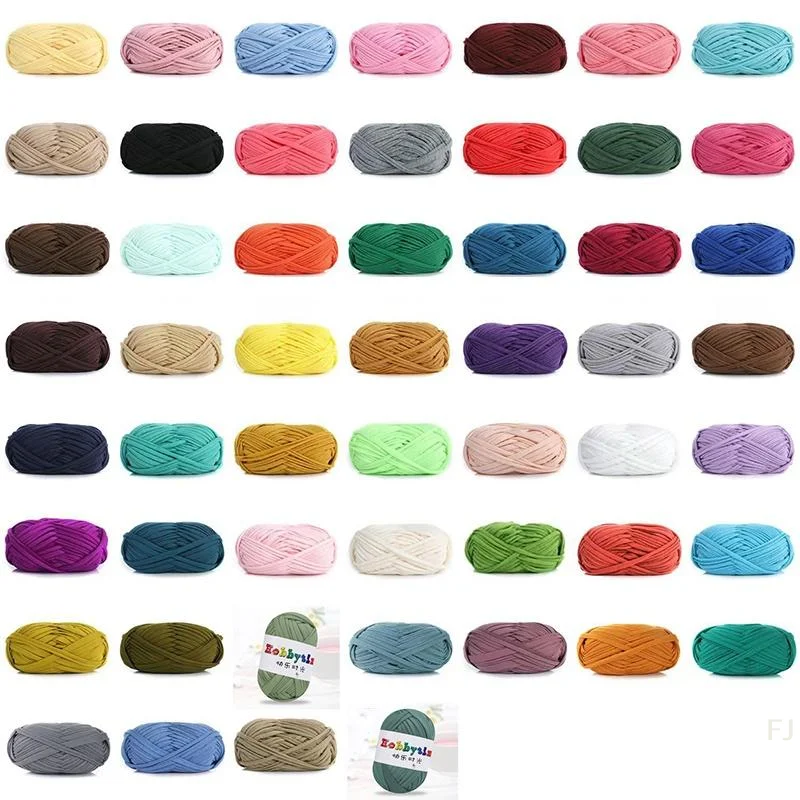 High Elastic Cloth Thread With Multiple Assorted Colors And Slight Elasticity For DIY Knitting Crochet Handmade Craft Projects