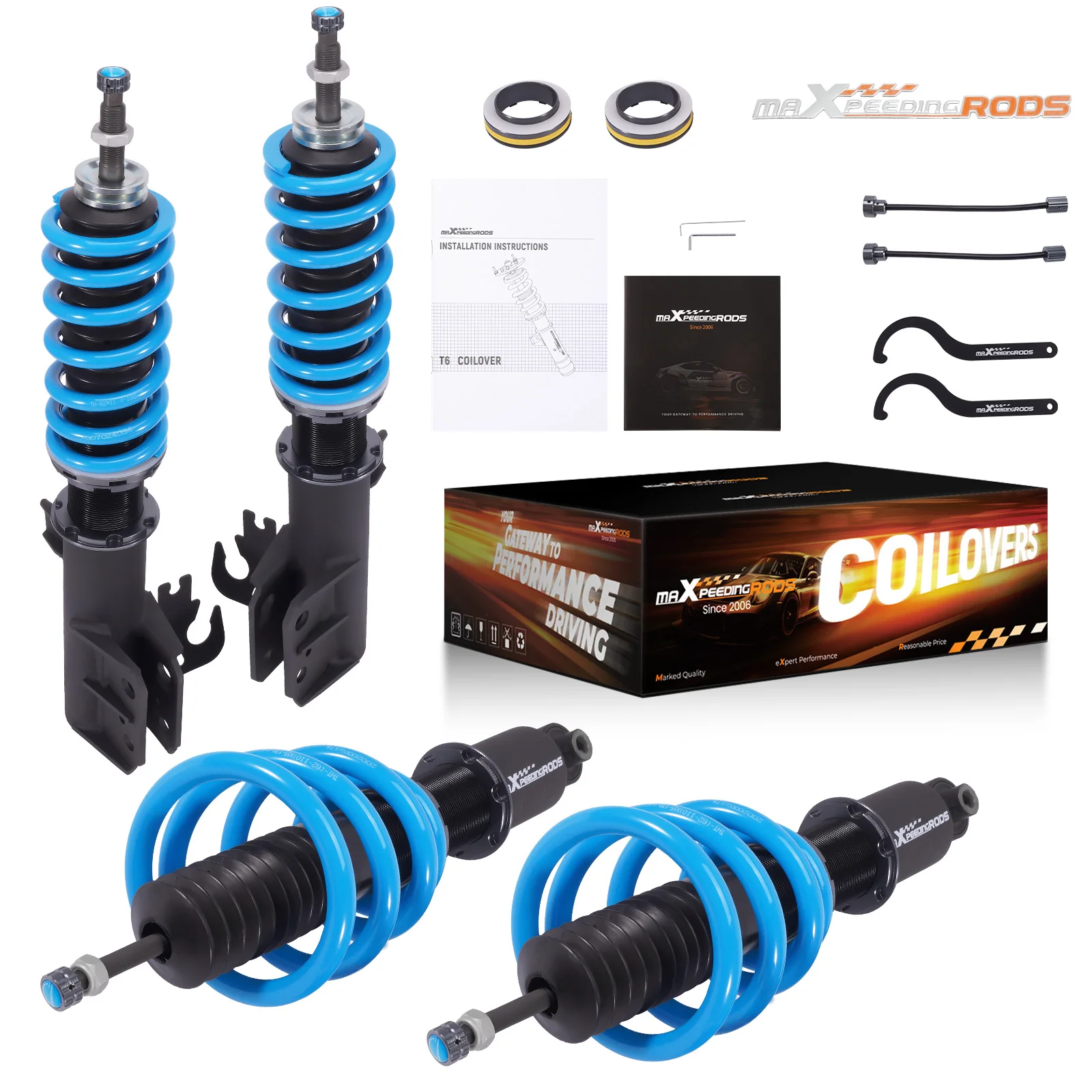 

MaXpeedingrods Racing Coilover Shocks Kit W/ 24 Way Adjustable Damper For Pontiac G8 2008-2009