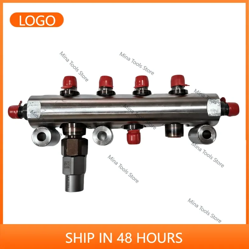 Excavator Spare Parts T417874 318-2396 Engine C6.6 1106D Common Fuel Rail 3182396 for