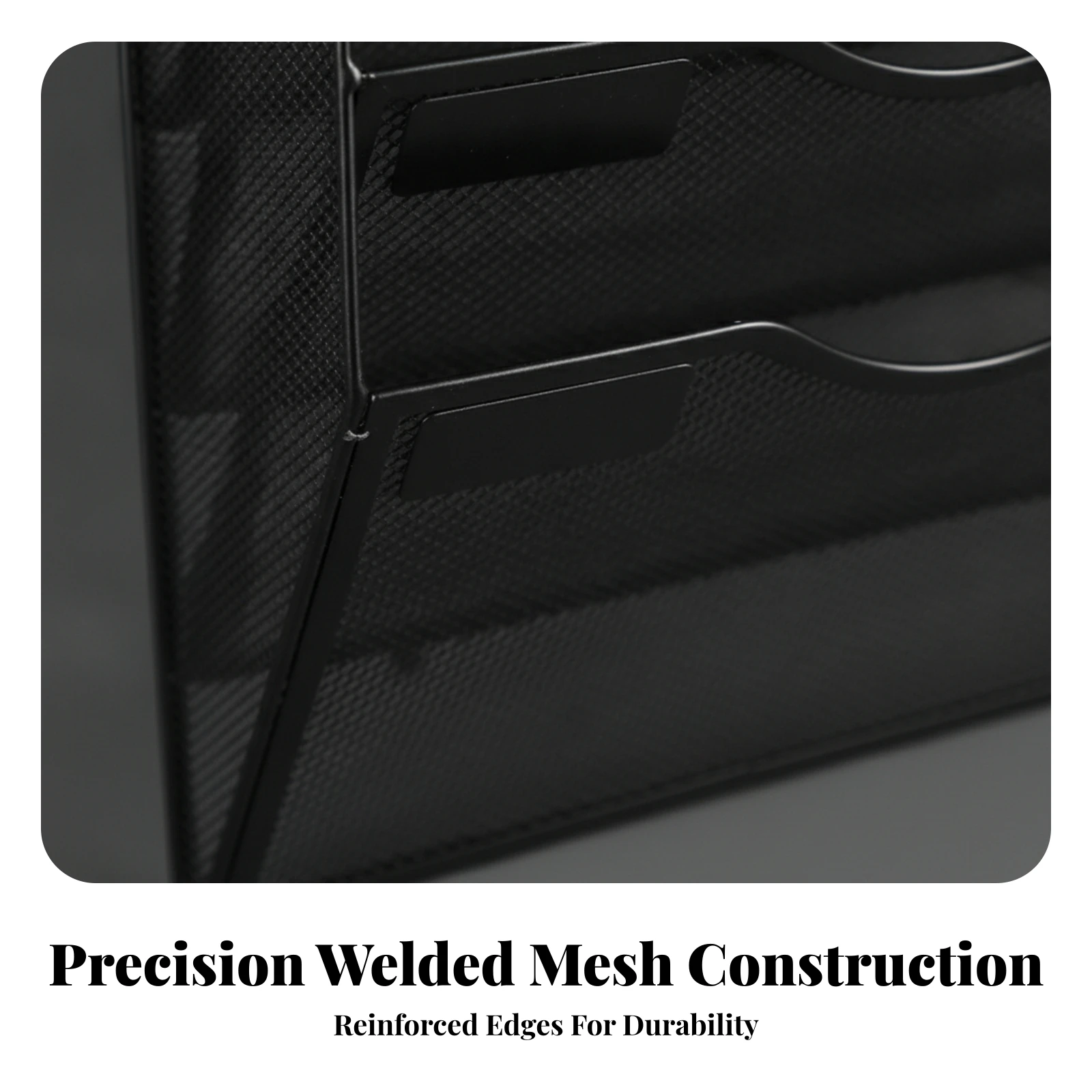 Wall-Mounted Metal Document Organizer Long-Lasting 5 Tier Metal Mesh File Organizer Magazine Rack Slim for Office