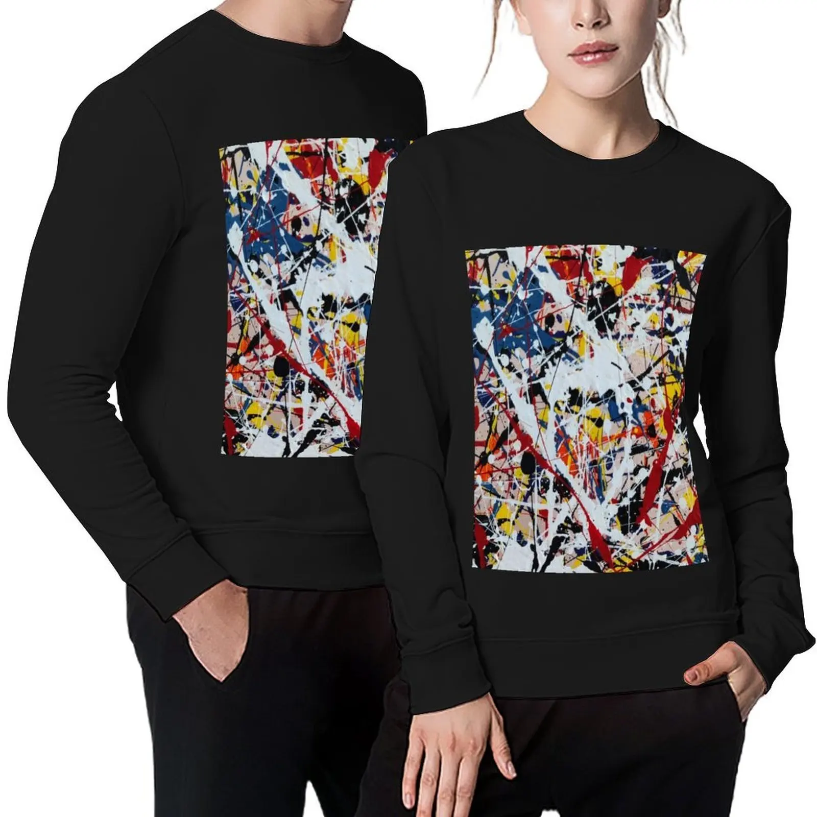 

Abstract art Pullover fashion men korean clothes men clothing men's clothing new in sweatshirts