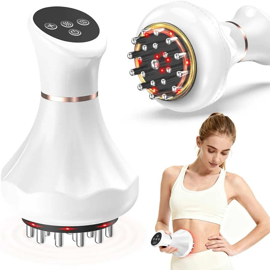 Electric Meridian Brush Vibration GuaSha Body Massager Body Scraping Massage Comb Muscle Relaxing Massager Edema Removal Scraper