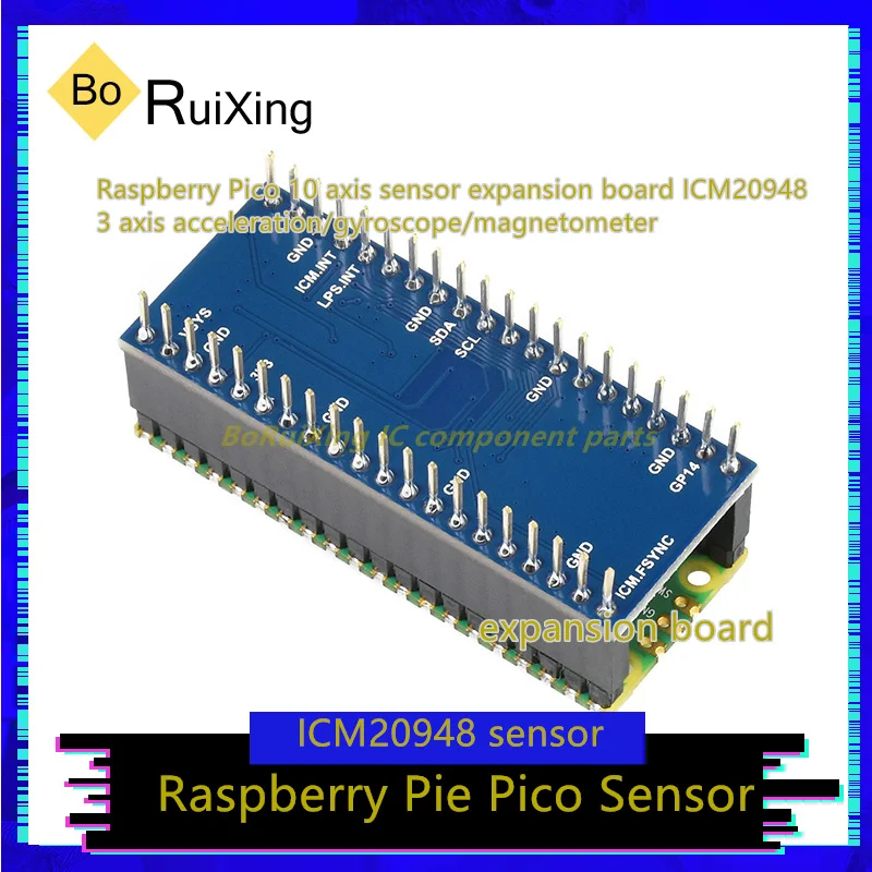 1PCS/LOT Pico-10DOF-IMC Axis Sensor Expansion Board ICM20948 3-axis Acceleration Gyroscope Magnetometer