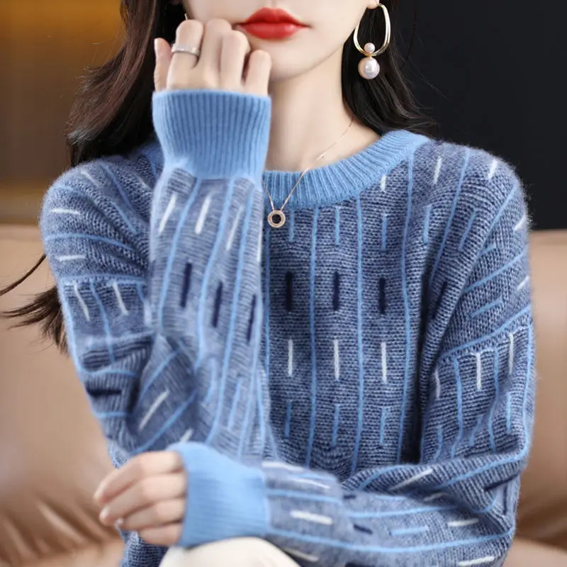 

Fall Long Sleeve Women Sweater Slit Femme Solid Pullover Female Knitwear Casual Knitted Top Sweater Winter Clothes Woman D130