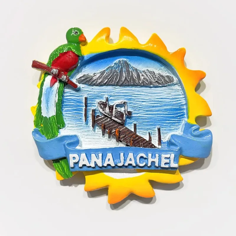The Republic of Guatemala Fridge Magnets Panajachel Fridge Stickers Birthday Gifts Home Decoration