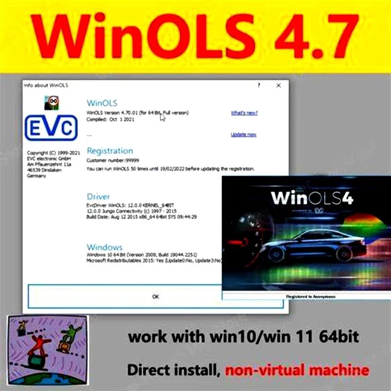 2024 hot sale Winols 4.7 With Plugins Auto Repair +ECU Titanium+ install video guide+ New Damos File 2021 + Immo Service Tool