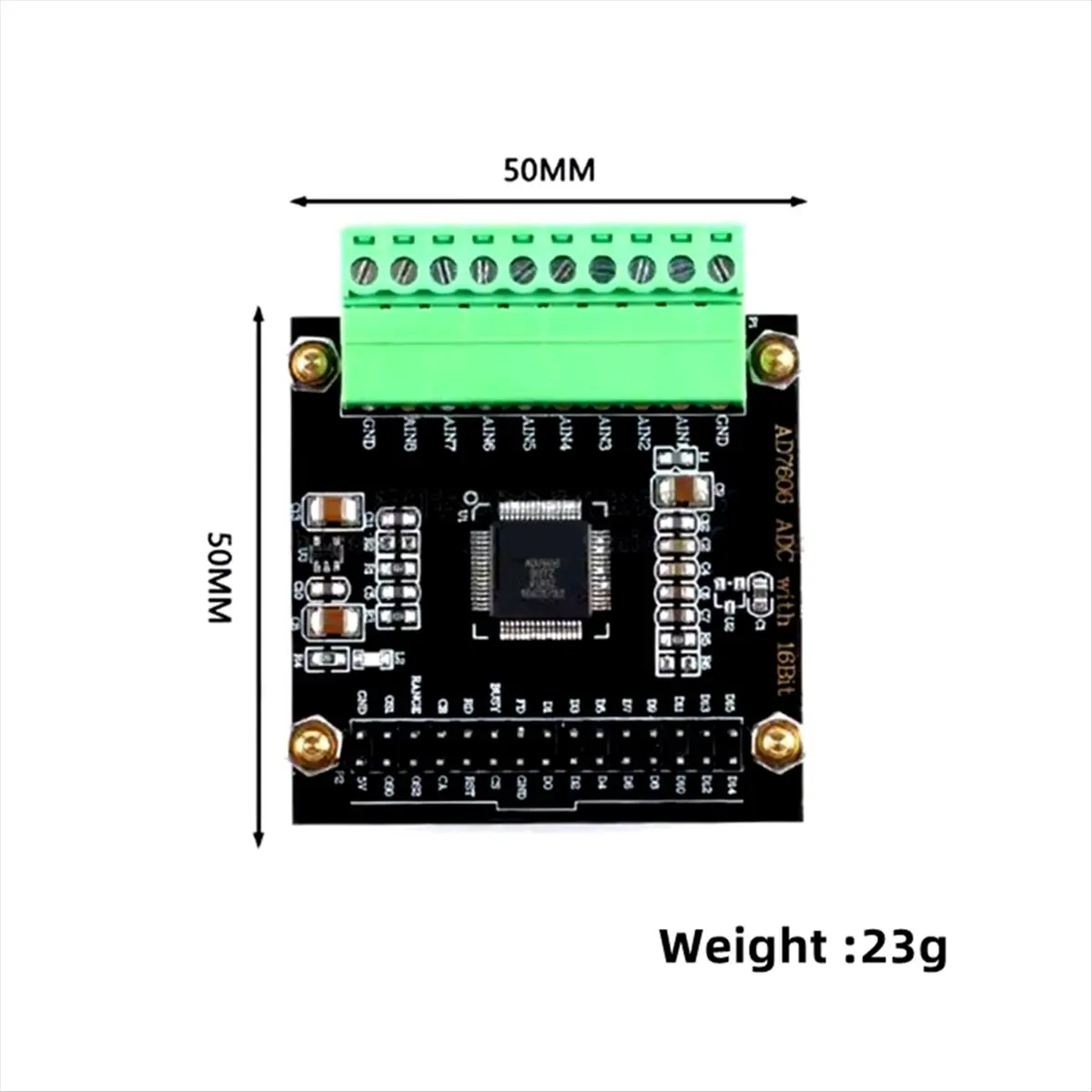 T1101C-AD7606 Module Multi-Channel AD Data Acquisition Module 16-Bit ADC 8-Channel Synchronization Sampling Frequency 200KHz HOT