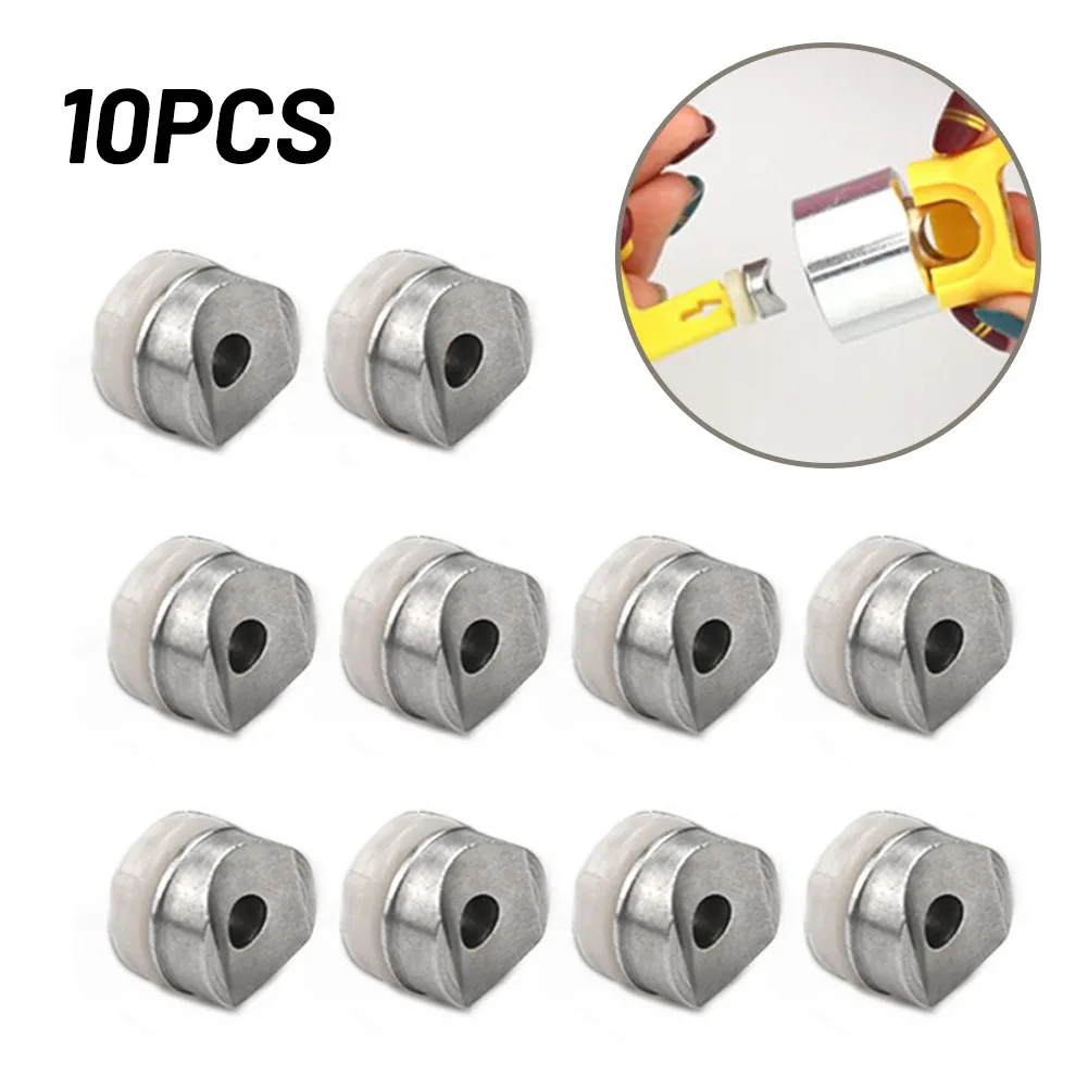 Airless Pulverização Máquina Selos Gaxetas Ponta para Tinta Spray Bocal Sela Lavadora Meia Lua Pad 10 Pcs Aço Inoxidável