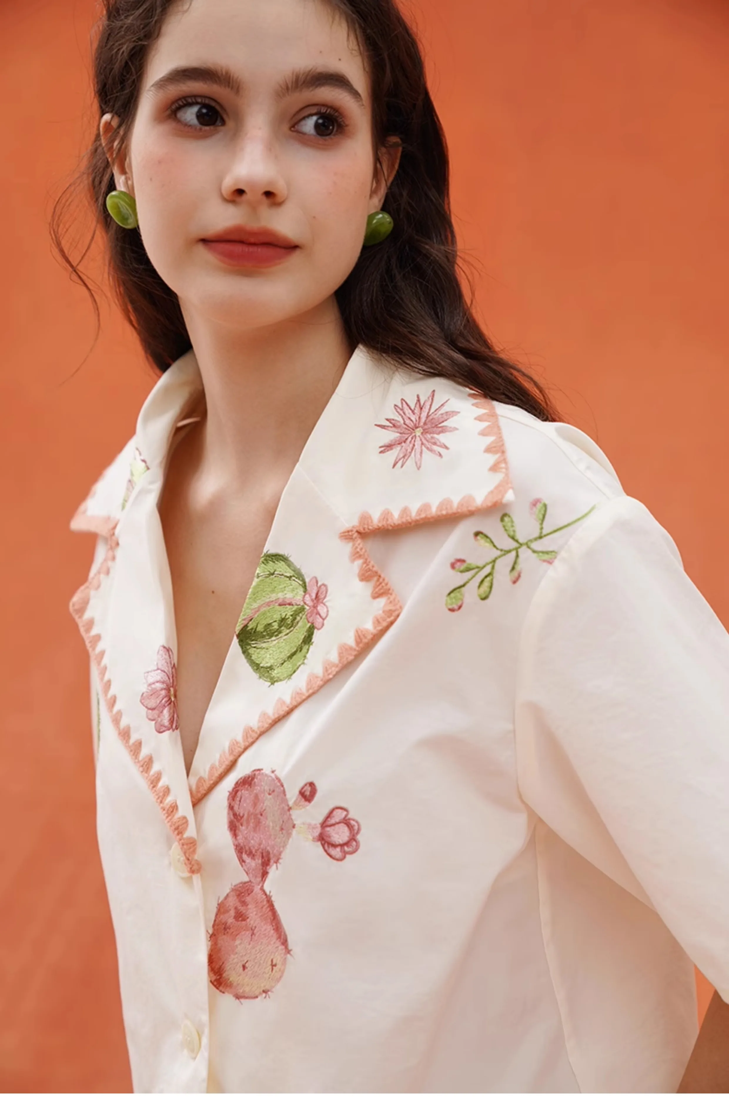 الربيع الصيف التصميم الأصلي المرأة الخفيفة الرجعية الرياضة صورة ظلية في الهواء الطلق أعلى، التجفيف السريع الأمريكية الصبار التطريز القمصان