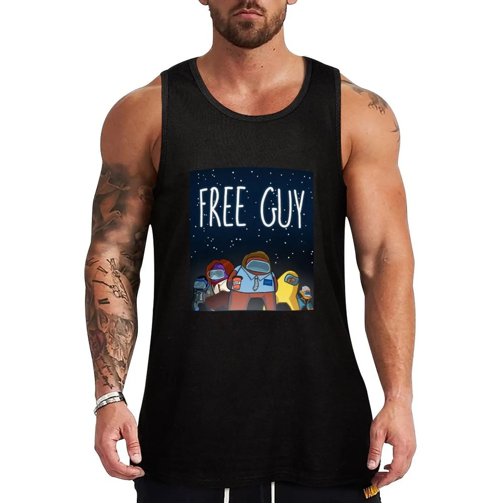 Free Guy Tank Top Running Jogging Tank Top Moisture Wicking Dry Fit