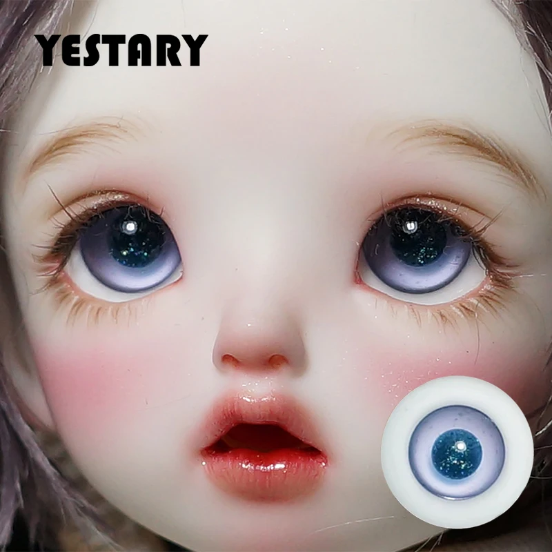 

YESTARY BJD Doll Accessories Eyes For Toys 1/3 1/4 1/6 Handmade Glass Purple Eyeballs 12/14/16MM Sparkling Small Iris Dolls Eyes