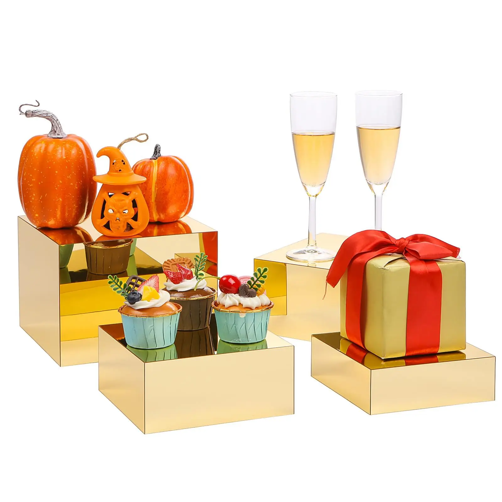 Acrylic column display acrylic square box  food acrylic box display stand perfume bag