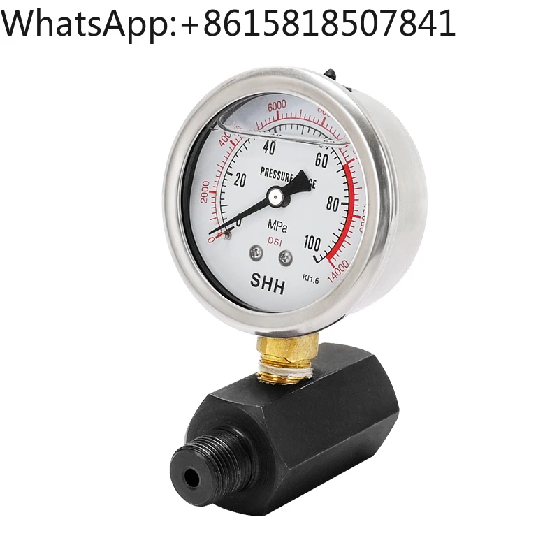 Wear-resistant shockproof pressure gauge high pressure gauge 100 MPa stainless steel vacuum hydraulic gauge