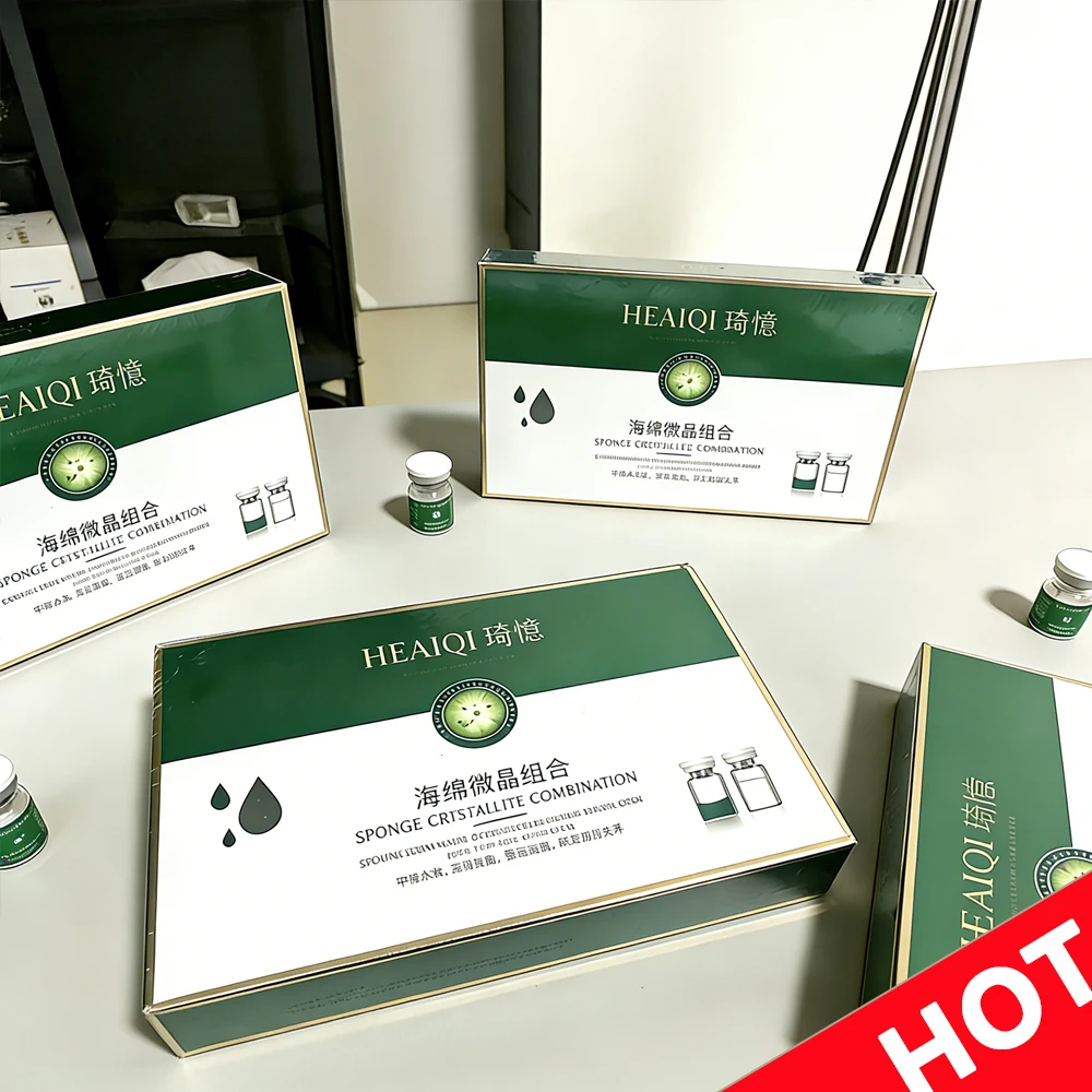 Green Seaweed Sponge Microcrystalline Freeze-Dried Powder Collagen Extract Pore Cleansing Firming Facial Skin Essence