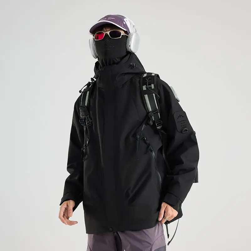 

Waterproof Outdoor Climbing Jaet Men's Spring Autumn Loose Fit Polyester Fabric Anti-Pollution Hong Kong Sle Casual Wear