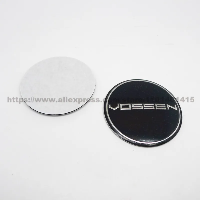 Vossen-Tapa de rueda 4pca, 45mm, 50mm, 56mm, 60mm, 65mm, pegatina, emblema, insignia, pegatina de llanta de coche