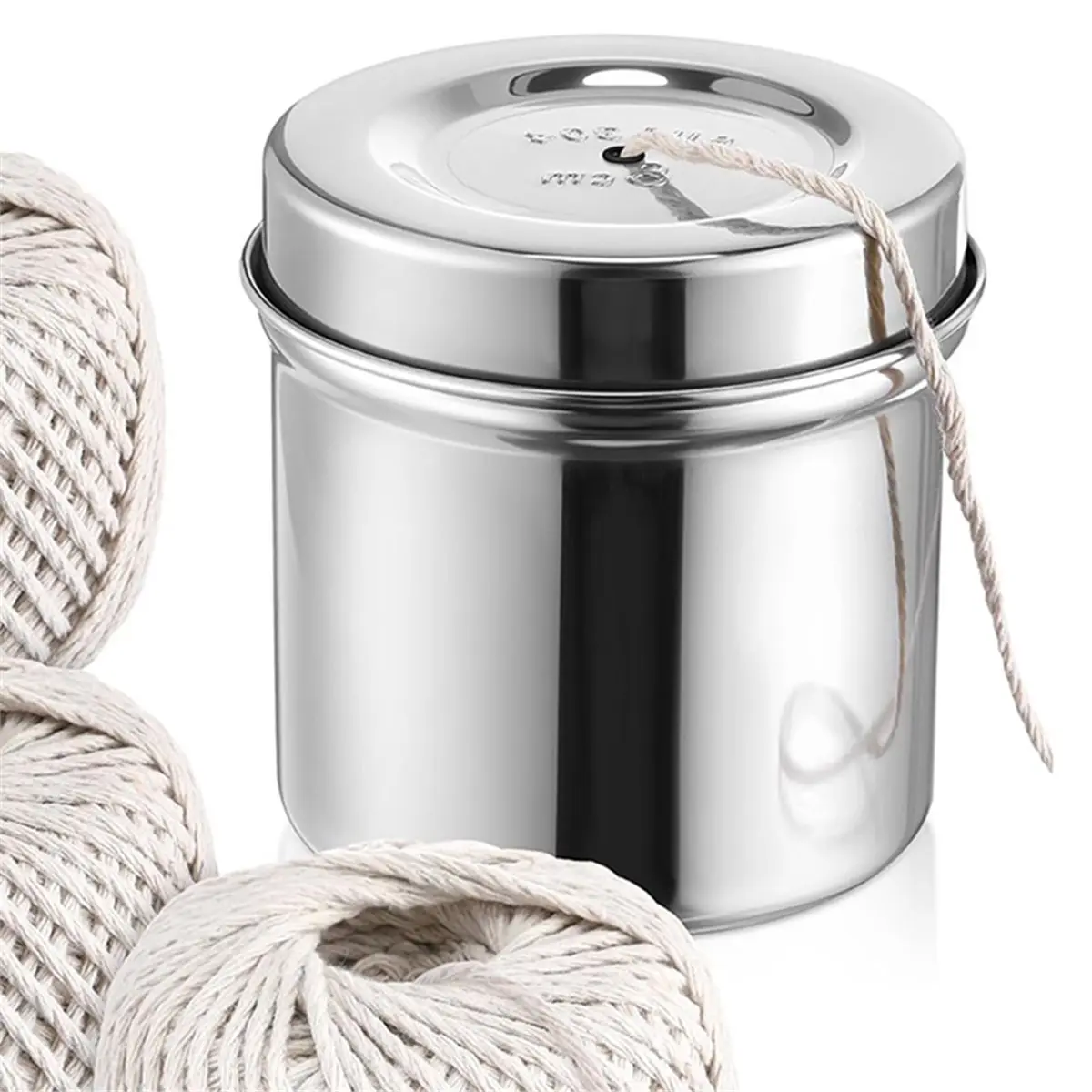 2026 New Kitchen Twine Set with Stainless Steel Dispenser 3 Pack 216FT Natural Cotton Butcher Twine for Cooking, Roasting