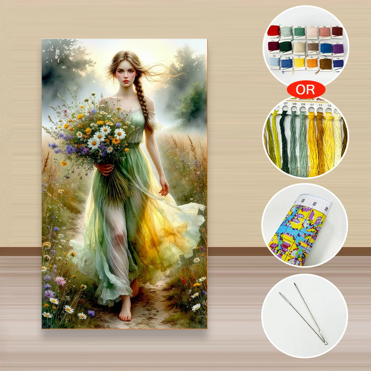 

1PC40X70CM/15.7X27.5in,11CT/14CT cross stitch kit DIY Valentine's Day gift embroidery set for festival ,animal
