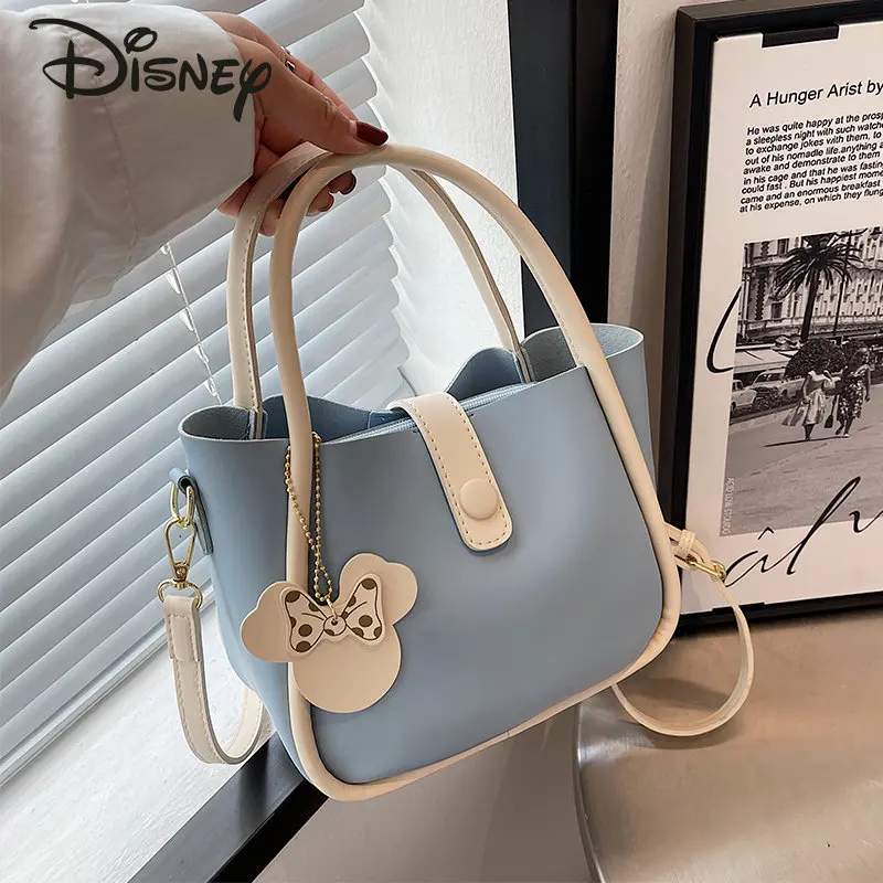 Disney Minnie New Women\'s Handbag High Quality Commuter Crossbody Bag Cartoon Large Capacity Casual Versatile Shoulder Bag