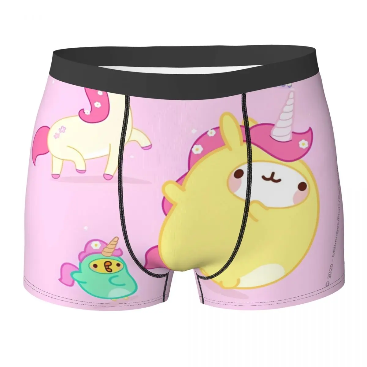 

Molangs Underwear Sexy Soft Underpants Printed Boxer Brief For Male Pouch Oversize Trunk