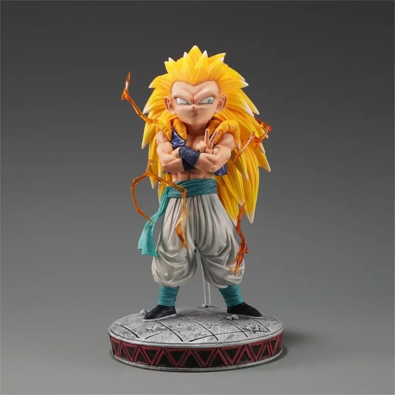 

Dragon Ball Z Gotenks Super Saiyan 3, экшн-фигурка, Коллекционная модель игрушки для любителей аниме, орнамент, подарок
