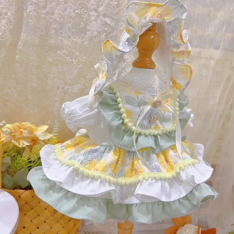 10cm綿人形服「リトルレモン」スタイル15cm 20cm 40cmブルー人形ドレスヘッドバンド