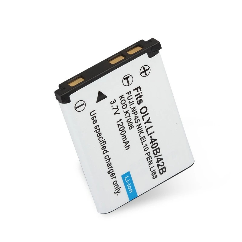 1200mAh 3.7V Suitable for Fuji Battery FNP-45 Li-42B EN-EL10 CNP-80 K7006 Dli63 Camera Long Range Digital  Battery