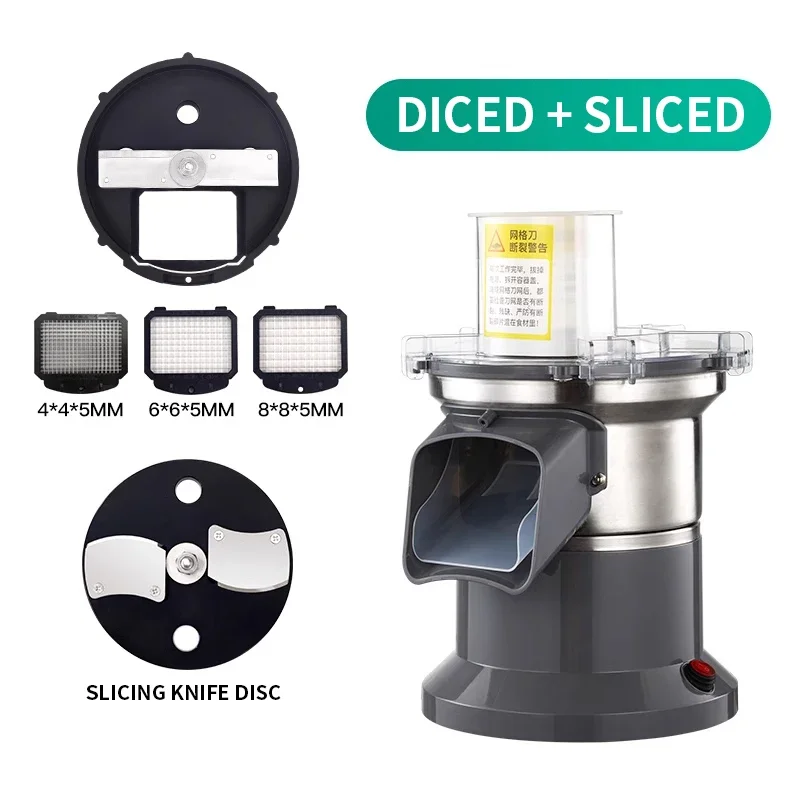 商業多機能野菜チョッパースライサーシュレッダー自動ジャガイモダイシング/シュレッダーマシンダイサーグラインダー大根カッター