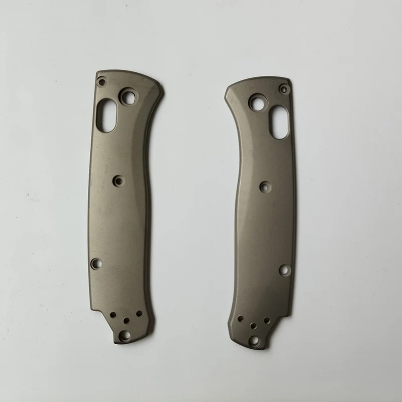 CNC Titanium Alloy Made Knife Handle Patches Scales for Benchmade Mini Bugout 533 Knives Grip DIY Making Replace Accessories