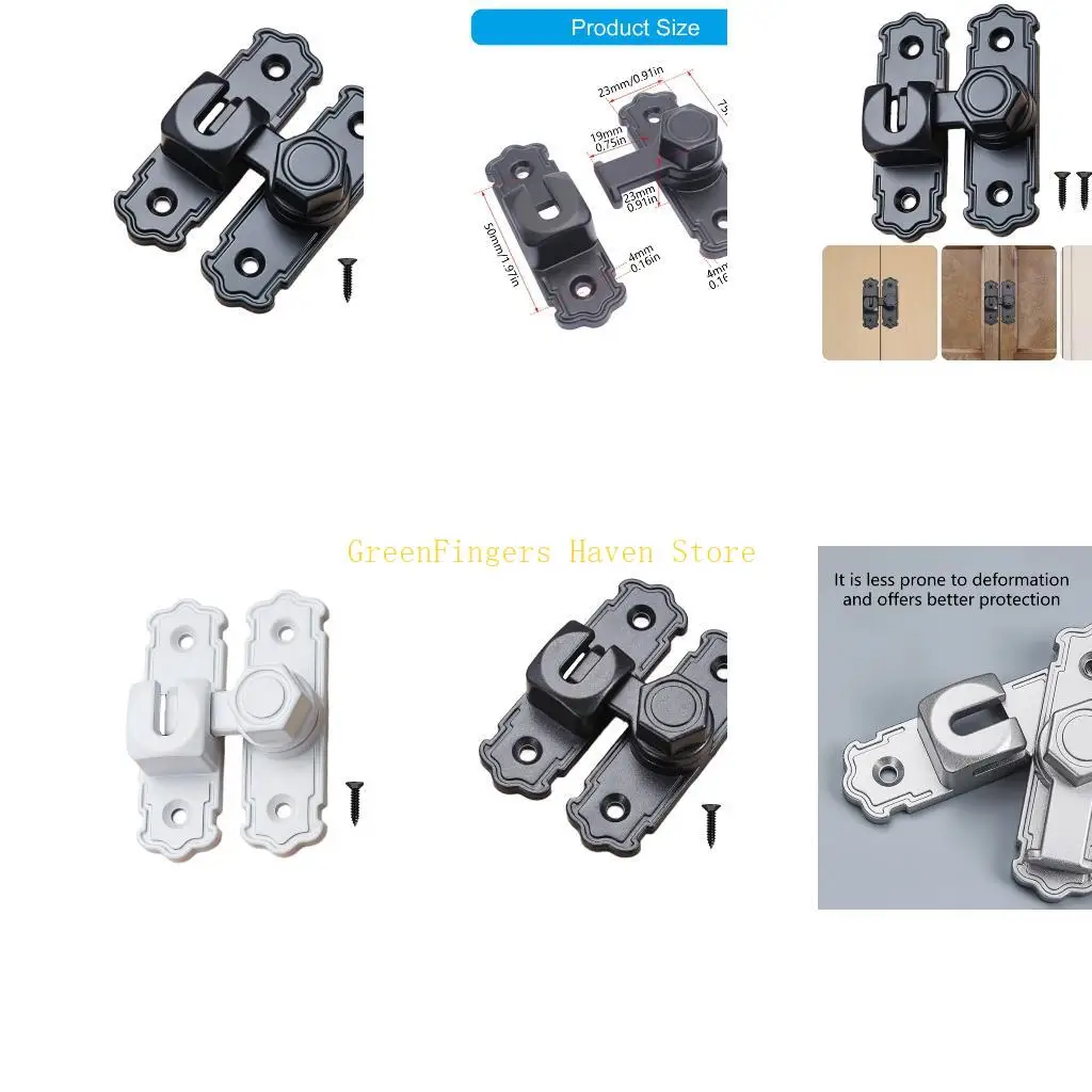F68D strong Aluminum Not Theft Sliding Bolt 90/180 Degree for door gate