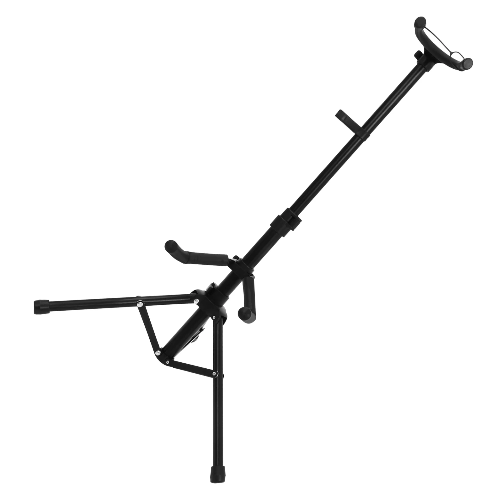 

Violin St Foldable Gravity Support Bracket Floor Display Vertical Black Tripod Sturdy Longlasting Compact Size Storage Practical