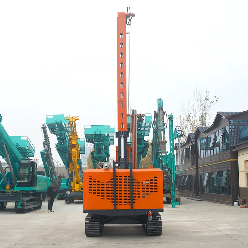Solar Ground Screw Pile Driver PV Mounting Foundation Machine Yuchai Engine Reliable Durable for Various Ground Martillo Pilotes