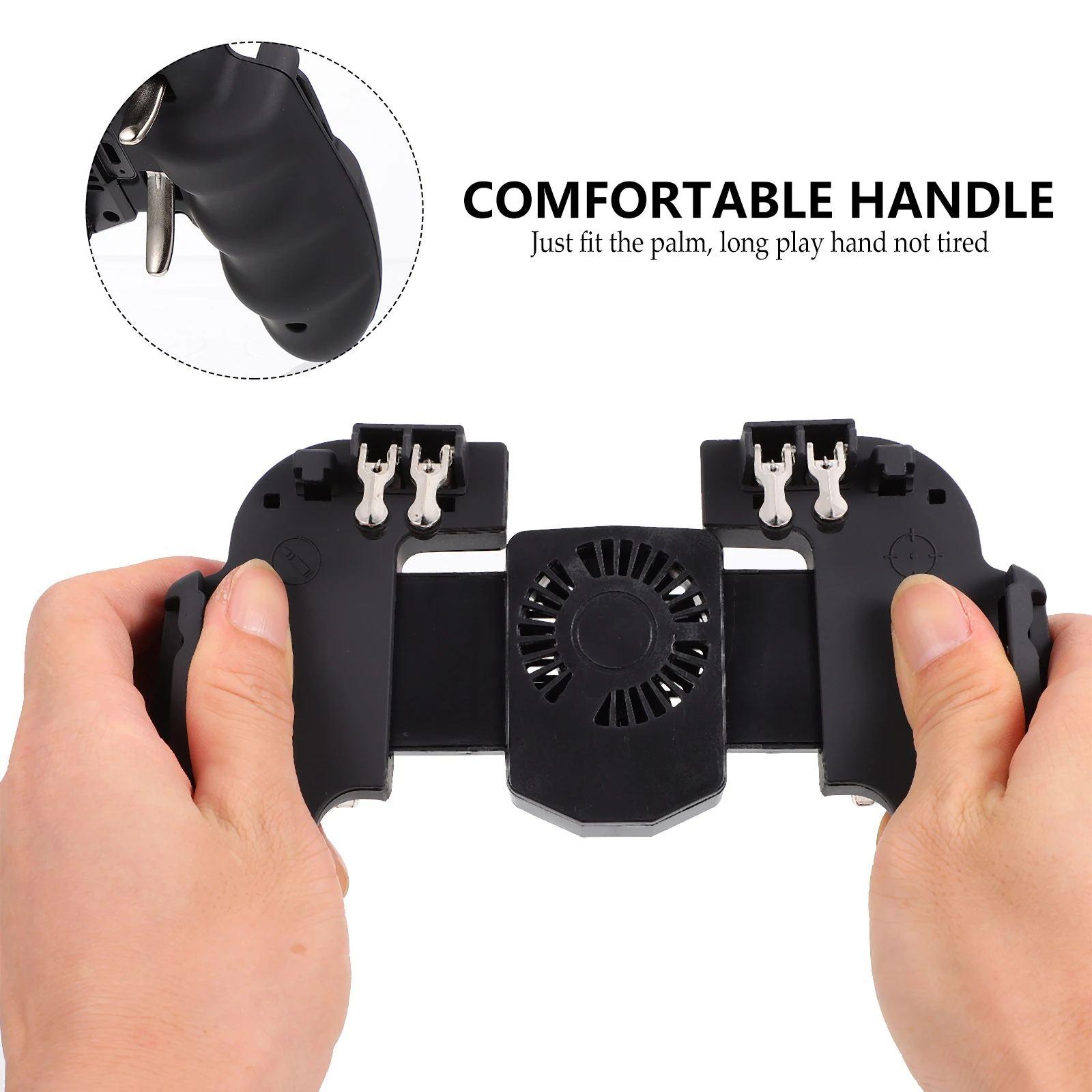 

Mobile Game Handle Ergonomic Phone Grip Cell Controller Letter Easy to Gaming for Abs Lightweight