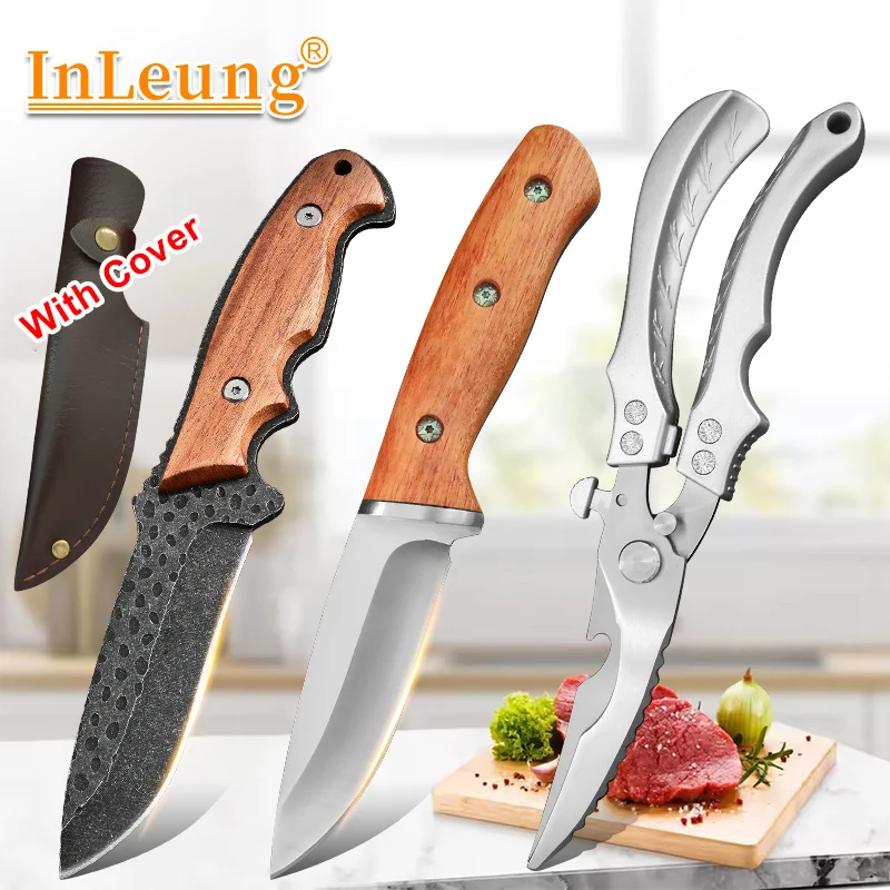 Multifunktionales tragbares Kochmesser, handgeschmiedetes Messer, für Fleisch, Obst, Haushaltsmesser, scharfes Küchenmesser für Kochutensilien