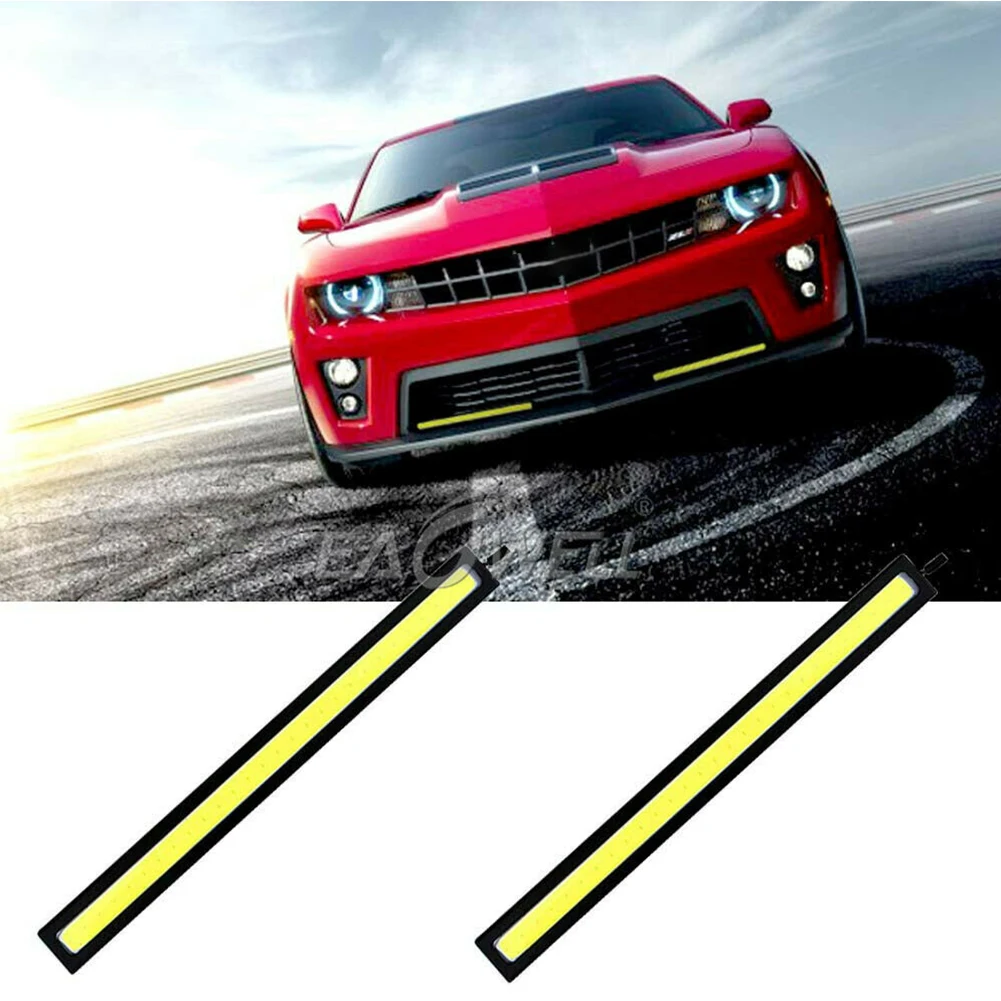 

17cm Universal Daytime Running Light Car COB DRL LED Strip Light External Lights Auto Waterproof Car Styling Led DRL Lamp 500lm