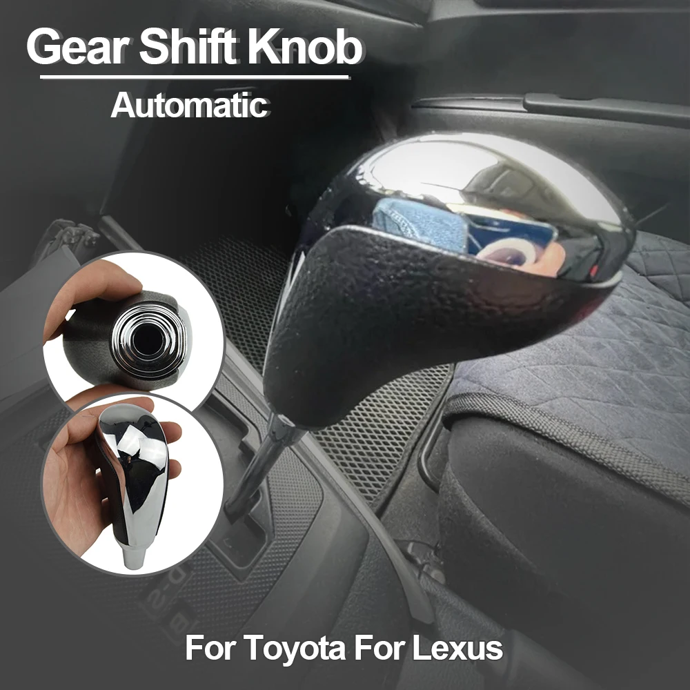 For Toyota Corolla Yaris RAV4 Camry Lexus LS400 LX570 RX350 Automatic Chromium Alloy Shifting Handle